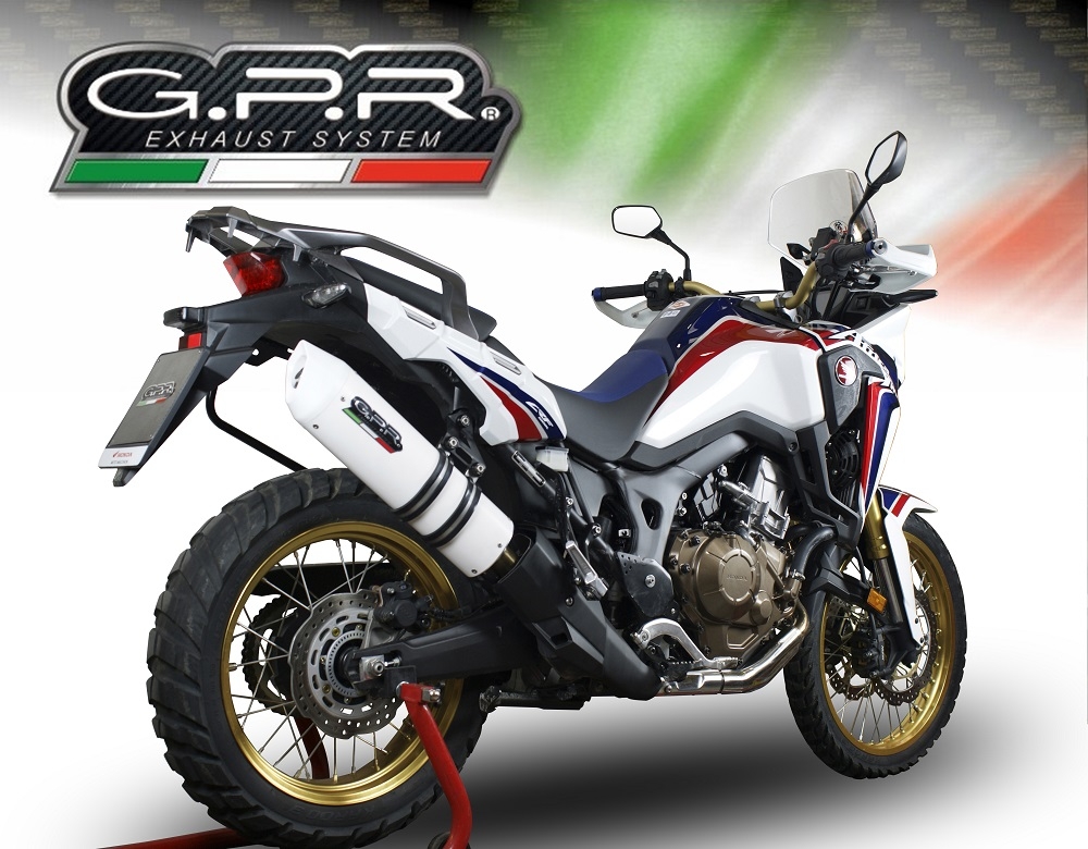 Honda CRF1000L Africa Twin 2018-2020, Albus Evo4, Slip-on exhaust including removable db killer and link pipe 