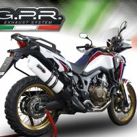 Honda CRF1000L Africa Twin 2018-2020, Albus Evo4, Slip-on exhaust including removable db killer and link pipe 