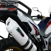 Honda CRF1000L Africa Twin 2015-2017, Albus Ceramic, Slip-on exhaust including removable db killer and link pipe 