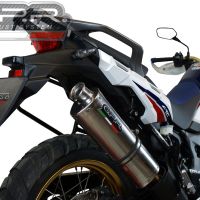 Honda CRF1000L Africa Twin 2018-2020, Trioval, Slip-on exhaust including removable db killer and link pipe 