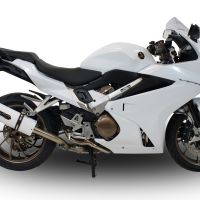 Honda VFR800F 2014-2016, Albus Ceramic, Slip-on exhaust including removable db killer and link pipe 