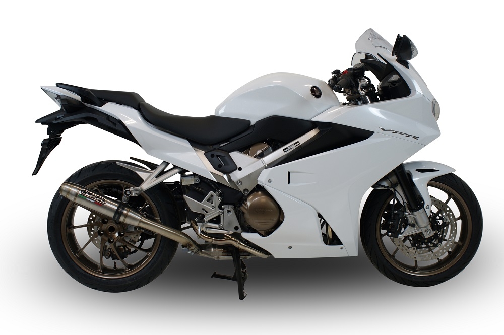 Honda VFR800F 2014-2016, Deeptone Inox, Slip-on exhaust including removable db killer and link pipe 