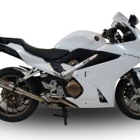 Honda VFR800F 2014-2016, Deeptone Inox, Slip-on exhaust including removable db killer and link pipe 