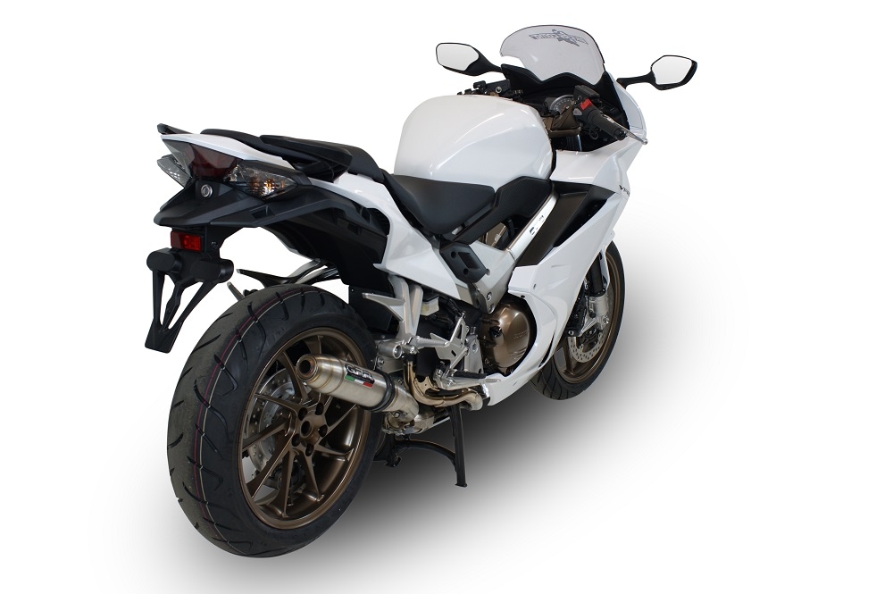 Honda VFR800F 2014-2016, Deeptone Inox, Slip-on exhaust including removable db killer and link pipe 