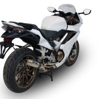 Honda VFR800F 2014-2016, Deeptone Inox, Slip-on exhaust including removable db killer and link pipe 