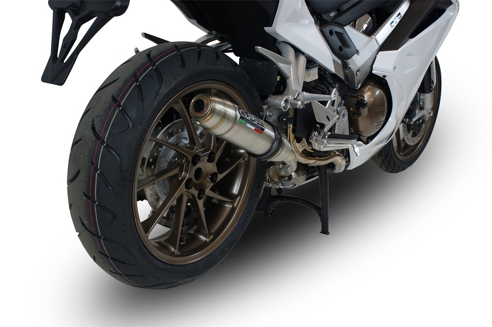 Honda VFR800F 2014-2016, Deeptone Inox, Slip-on exhaust including removable db killer and link pipe 