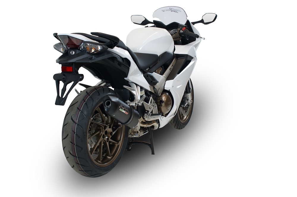 Honda VFR800F 2014-2016, Furore Nero, Slip-on exhaust including removable db killer and link pipe 