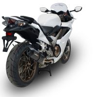 Honda VFR800F 2017-2020, Furore Evo4 Nero, Slip-on exhaust including removable db killer and link pipe 