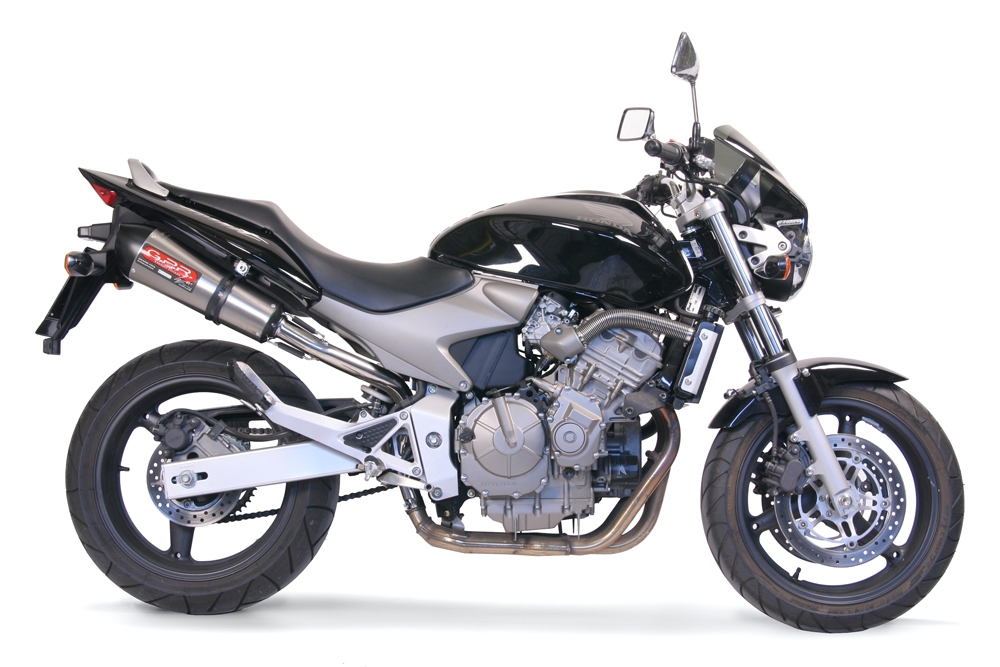 Honda CB600F Hornet 2003-2006, Gpe Ann. titanium, Slip-on exhaust including removable db killer and link pipe 