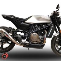 Husqvarna Svartpilen 701 2018-2020, Powercone Evo, Slip-on exhaust including removable db killer and link pipe 