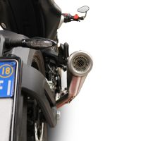 GPR exhaust compatible with  Husqvarna Svartpilen 701 2018-2020, Powercone Evo, Slip-on exhaust including removable db killer and link pipe 