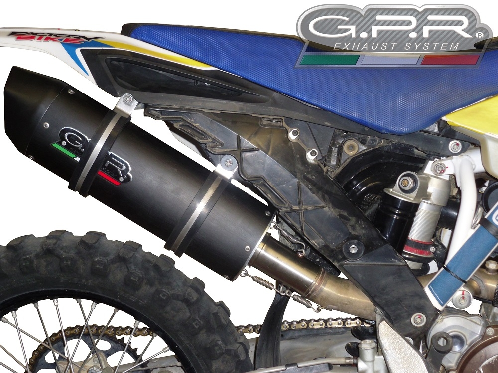 Husqvarna FE350 2014-2016, Furore Nero, Slip-on exhaust including removable db killer and link pipe 