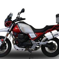 Moto Guzzi V85TT 2019-2020, Albus Evo4, Slip-on exhaust including removable db killer and link pipe 