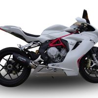 Mv Agusta Brutale 675 2012-2015, Furore Nero, Slip-on exhaust including removable db killer and link pipe 