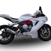 Mv Agusta F3 675 2012-2016, Gpe Ann. titanium, Slip-on exhaust including removable db killer and link pipe 