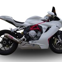 Mv Agusta F3 675 2012-2016, Powercone Evo, Slip-on exhaust including removable db killer and link pipe 