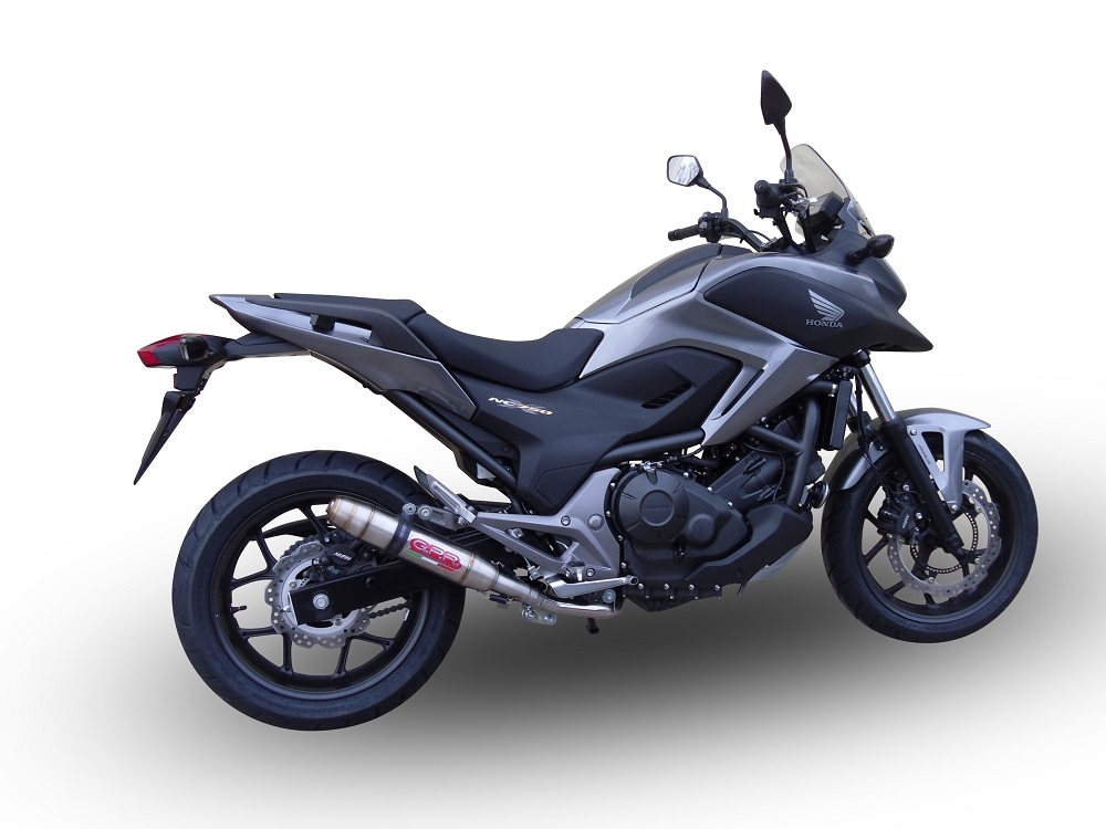 Honda NC700X NC700S DCT 2012-2018, Deeptone Inox, Slip-on exhaust including removable db killer and link pipe 