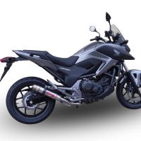 Honda NC750X NC750S DCT 2014-2015, Deeptone Inox, Slip-on exhaust including removable db killer and link pipe 