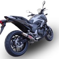 Honda NC700X NC700S DCT 2012-2018, Deeptone Inox, Slip-on exhaust including removable db killer and link pipe 