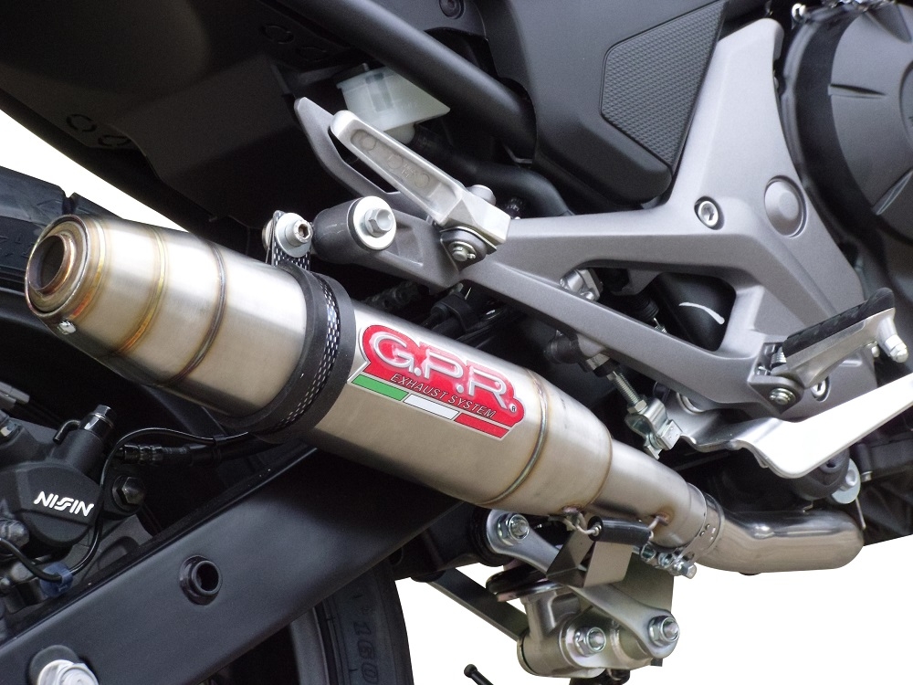 Honda NC750X NC750S DCT 2017-2020, Deeptone Inox, Slip-on exhaust including removable db killer and link pipe 