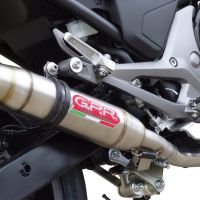 Honda NC750X NC750S DCT 2014-2015, Deeptone Inox, Slip-on exhaust including removable db killer and link pipe 