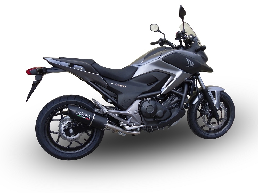 Honda NC750X NC750S DCT 2014-2015, Furore Nero, Slip-on exhaust including removable db killer and link pipe 