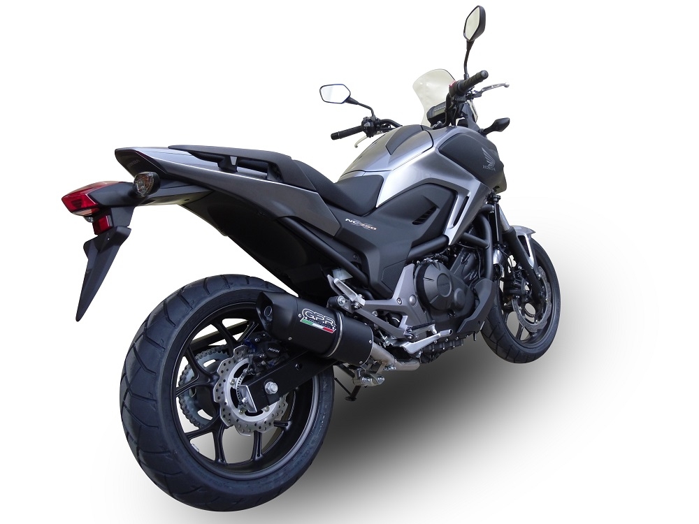 Honda NC750X NC750S DCT 2014-2015, Furore Nero, Slip-on exhaust including removable db killer and link pipe 