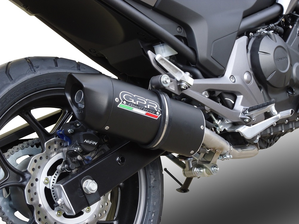 Honda NC750X NC750S DCT 2014-2015, Furore Nero, Slip-on exhaust including removable db killer and link pipe 