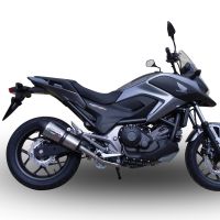 Honda NC750X NC750S DCT 2017-2020, GP Evo4 Titanium, Slip-on exhaust including removable db killer and link pipe 