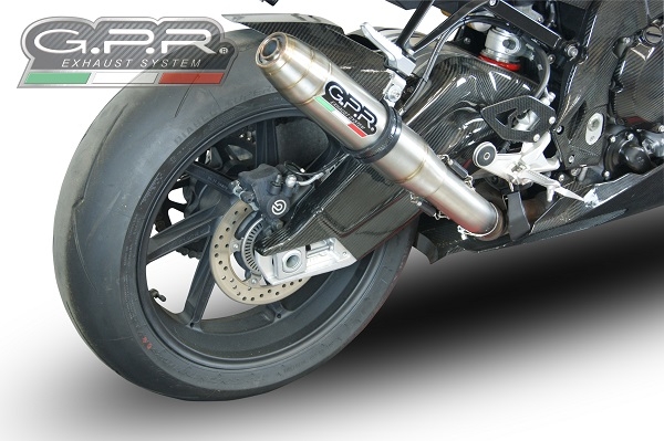 Bmw S1000RR 2015-2016, Deeptone Inox, Slip-on exhaust including removable db killer and link pipe 