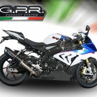 Bmw S1000RR 2015-2016, Furore Nero, Slip-on exhaust including removable db killer and link pipe 