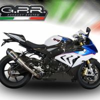 Bmw S1000RR 2015-2016, Gpe Ann. titanium, Slip-on exhaust including removable db killer and link pipe 