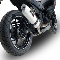 GPR exhaust compatible with  Kawasaki Z300 2014-2017, Albus Ceramic, Slip-on exhaust including removable db killer and link pipe 