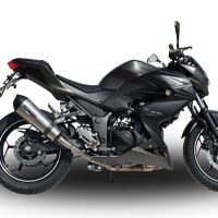 GPR exhaust compatible with  Kawasaki Z300 2014-2017, Gpe Ann. titanium, Slip-on exhaust including removable db killer and link pipe 