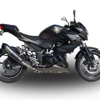 GPR exhaust compatible with  Kawasaki Z300 2014-2017, Gpe Ann. Poppy, Slip-on exhaust including removable db killer and link pipe 