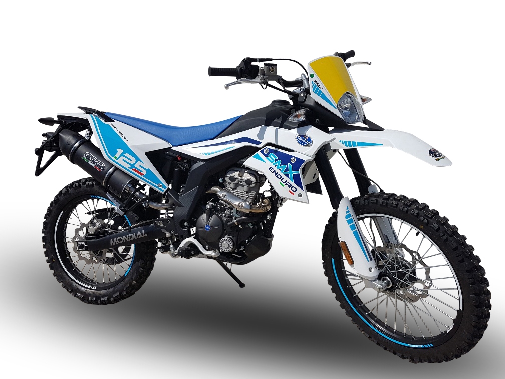 F.B. Mondial Smx 125 Enduro 2018-2020, Furore Poppy, Slip-on exhaust including link pipe and removable db killer 