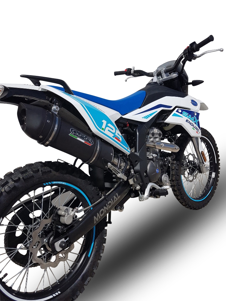 F.B. Mondial Smx 125 Enduro 2018-2020, Furore Nero, Slip-on exhaust including link pipe and removable db killer 