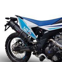 F.B. Mondial Smx 125 Enduro 2018-2020, Furore Nero, Slip-on exhaust including link pipe and removable db killer 