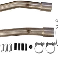 Honda VTR1000 Sp-1 RC51  2000-2001, M3 Titanium Natural, Dual slip-on including removable db killers and link pipes 