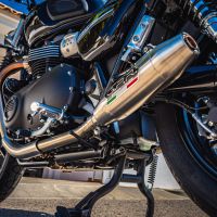 Triumph Street Twin 900 2020-2021, Deeptone Inox, Dual slip-on including removable db killers and link pipes 