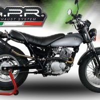 GPR exhaust compatible with  Suzuki Rv 125 Van Van 2003-2017, Gpe Ann. Poppy, Slip-on exhaust including removable db killer and link pipe 