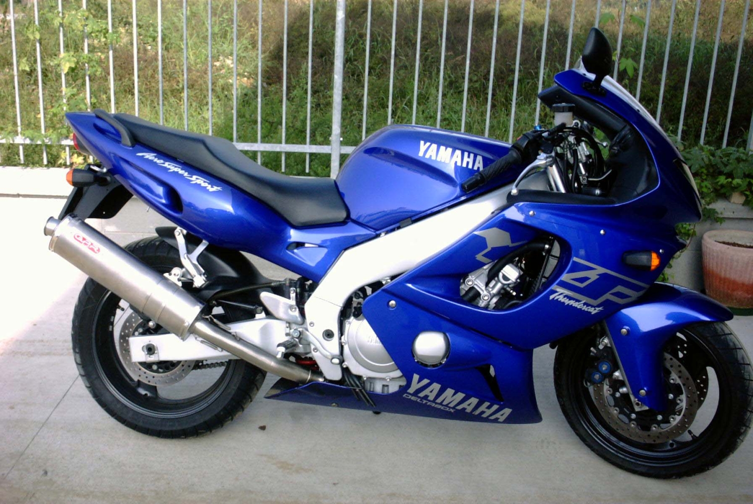 Yamaha Yzf 600 R Thundercat 1996-2003, Trioval, Slip-on exhaust including removable db killer and link pipe 