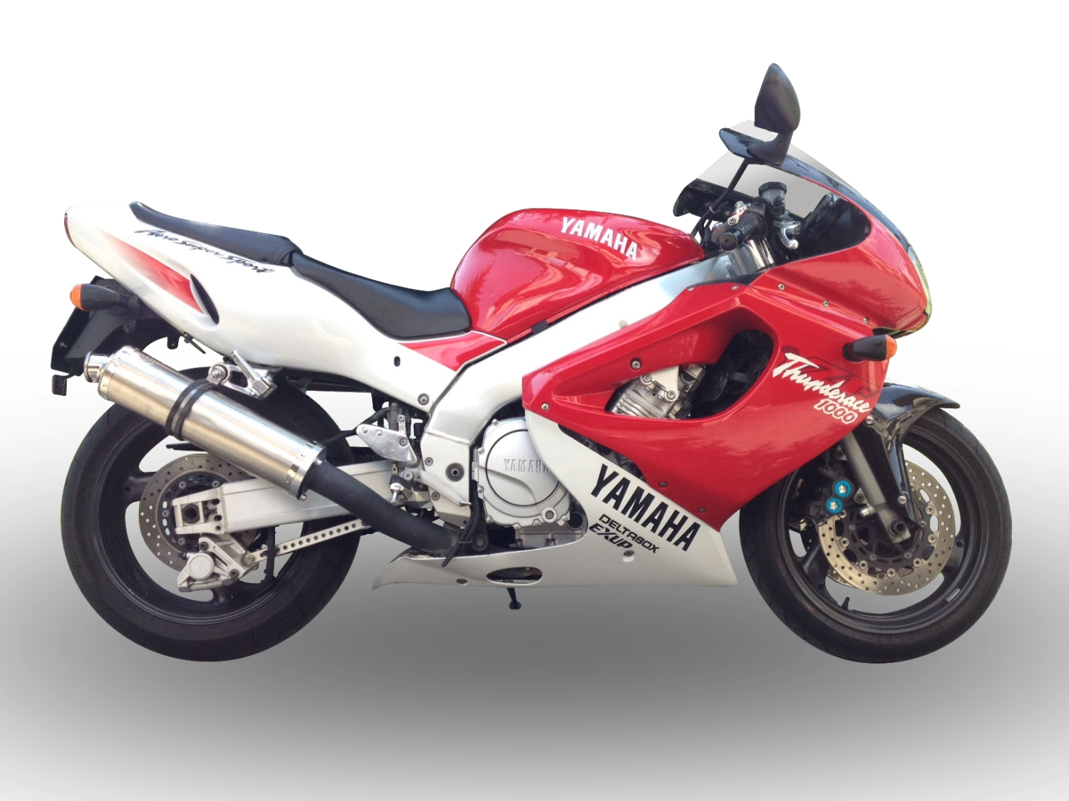 Yamaha YZF 1000 R Thunderace 1996-2003, Inox Tondo, Bolt-on silencer including removable db killer 