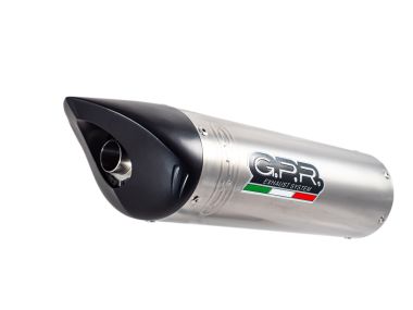 GPR exhaust compatible with  Benelli Tnt 899 2008-2016, Tiburon Titanium, Slip-on exhaust including removable db killer and link pipe 