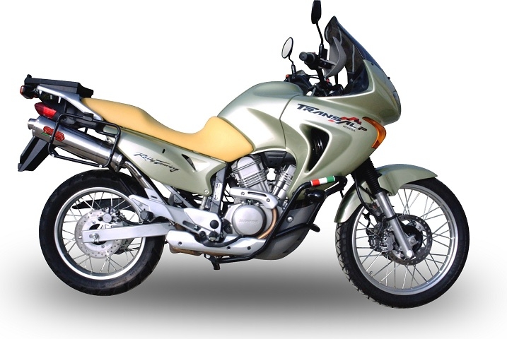 Honda Transalp XL650V 2000-2006, Trioval, Slip-on exhaust including removable db killer and link pipe 