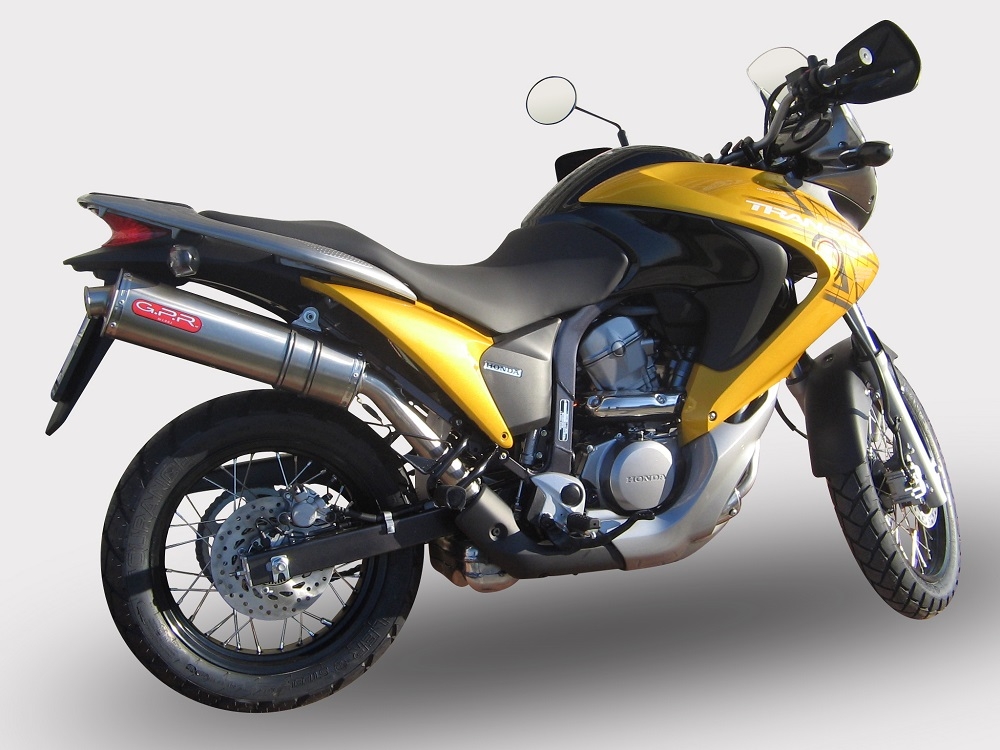 Honda Transalp XL700V 2007-2014, Trioval, Slip-on exhaust including removable db killer and link pipe 