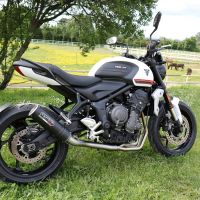 Triumph Trident 660 2021-2024, M3 Black Titanium, Full system exhaust, including removable db killer 