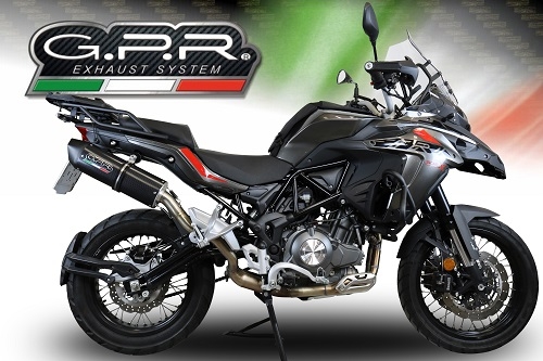 Benelli Trk 502 X 2021-2024, Furore Evo4 Nero, Slip-on exhaust including removable db killer and link pipe 