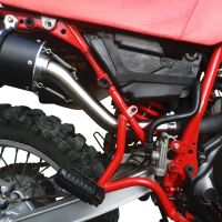 GPR exhaust compatible with  Yamaha Tt 600 1983-1997, Trioval, Slip-on exhaust including removable db killer and link pipe 