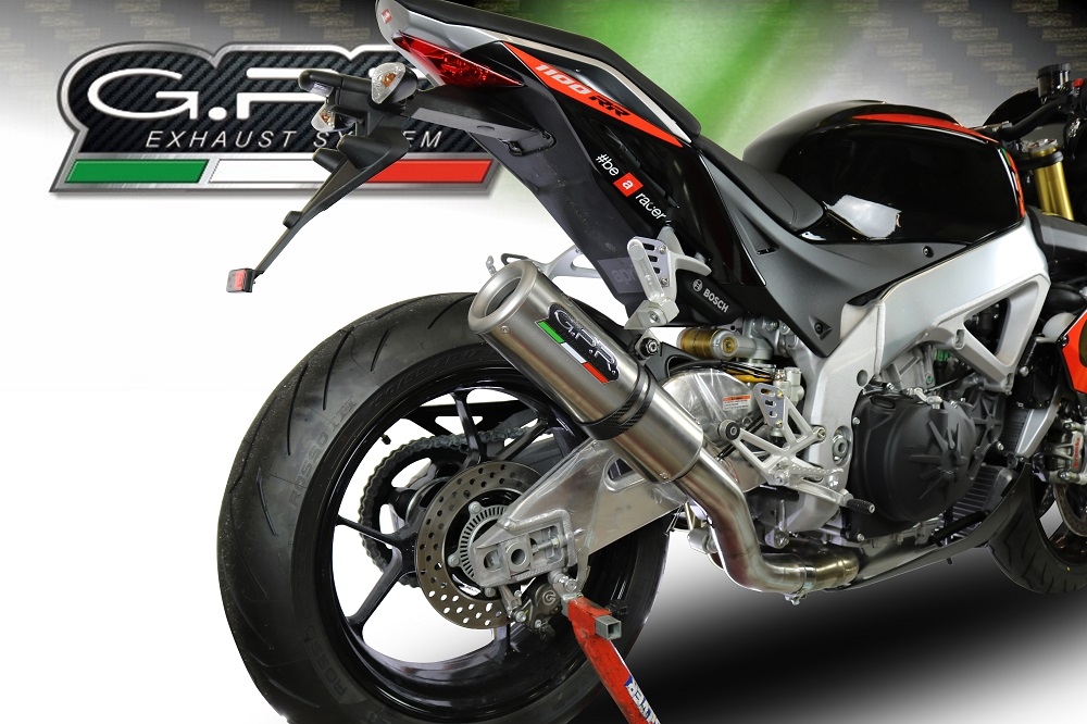 Aprilia Tuono V4 1100 - Rr - Factory 2015-2016, M3 Titanium Natural, Slip-on exhaust including link pipe 